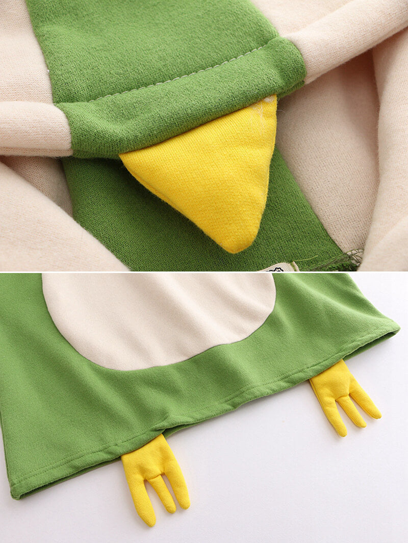Cute Parrot Fleece Hoodie SE20724