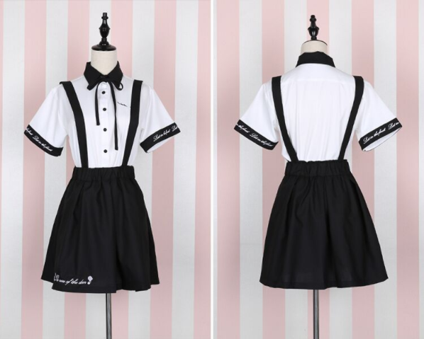 Embroidered Shirt + Short/Skirt Outfit SE10307