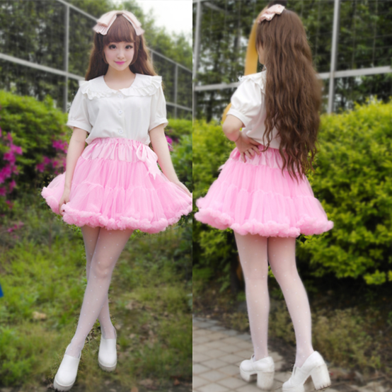 White tutu skirt yarn best sale