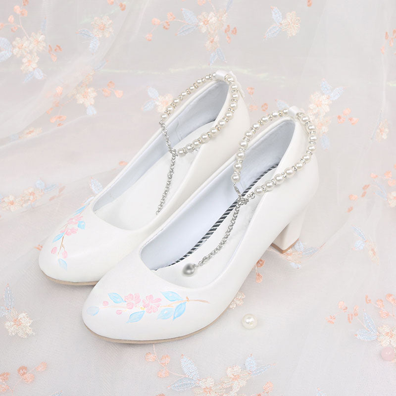 Flower White Shoes SE22303