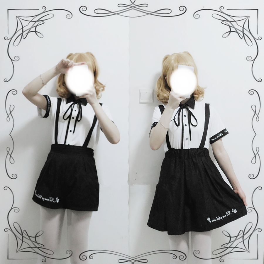 Embroidered Shirt + Short/Skirt Outfit SE10307