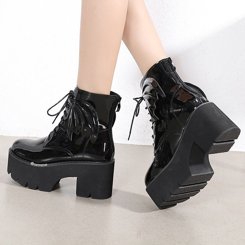 Wing Platform Boots SE21230