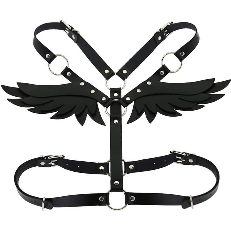 Gothic Punk Wings Harness Waist Shoulder Necklace SE20637