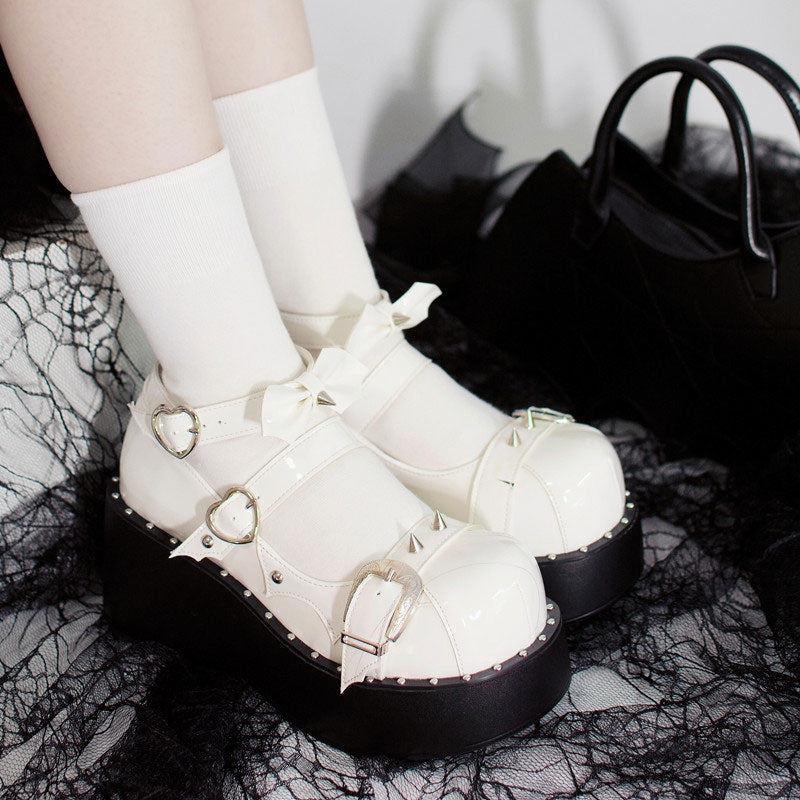 Harajuku Bow Platform Shoes SE22505