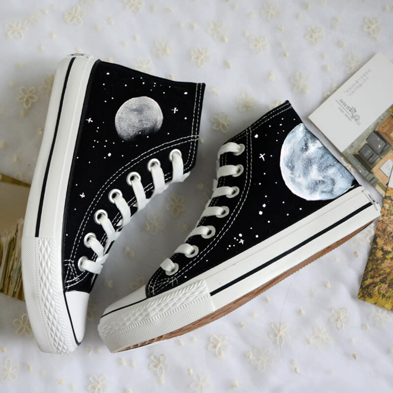 Harajuku Galaxy Cosmic Moon Shoes SE20663