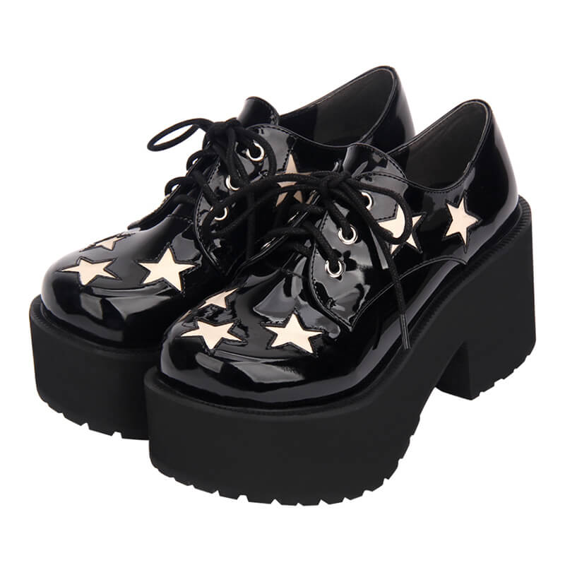 Star Gothic Punk Platform Shoes SE20624