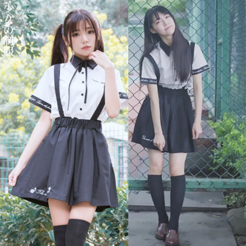 Embroidered Shirt + Short/Skirt Outfit SE10307