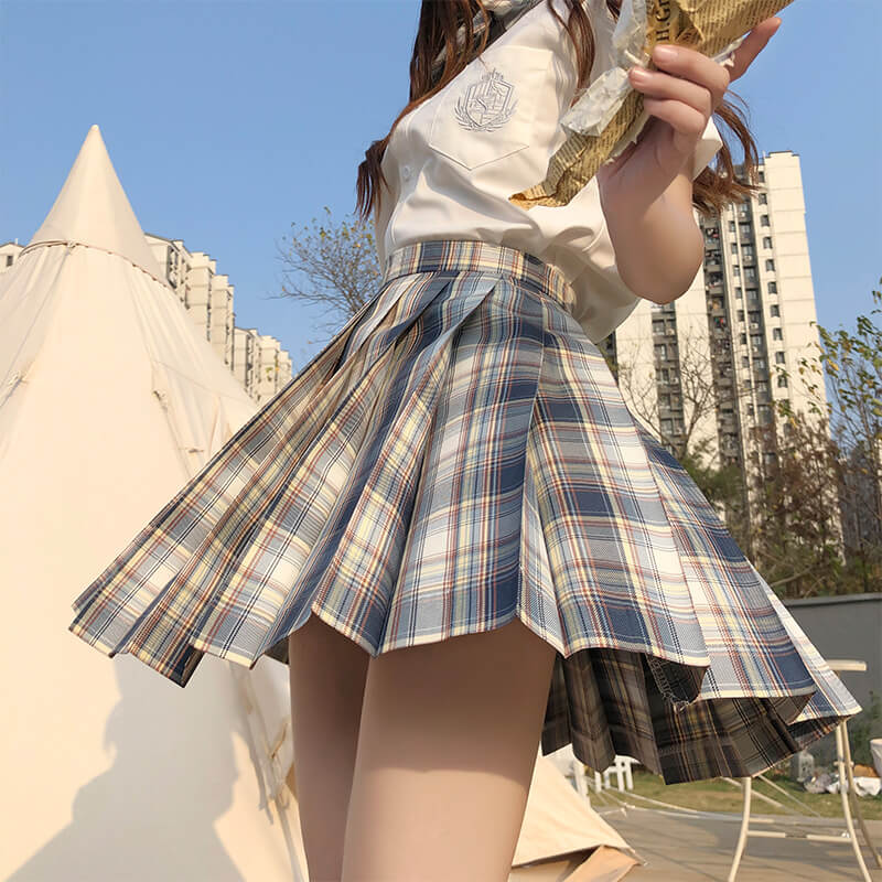 JK Grid Skirt Student Sailor Suit SE21621