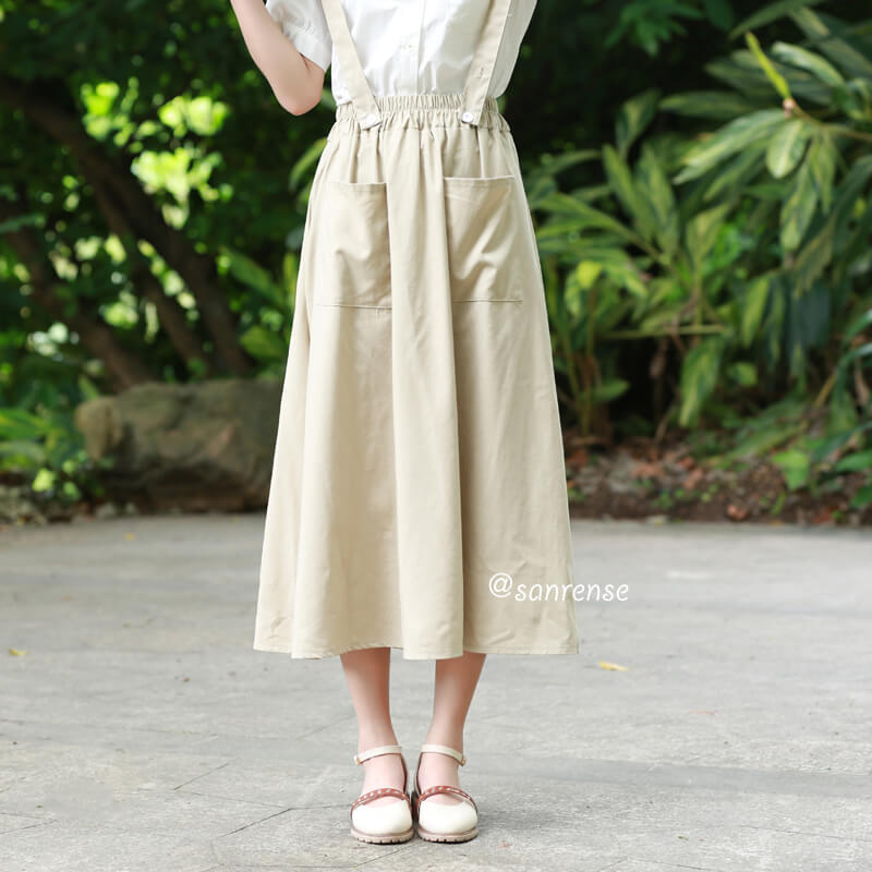 Japanese Linen Pocket Skirt SE20977