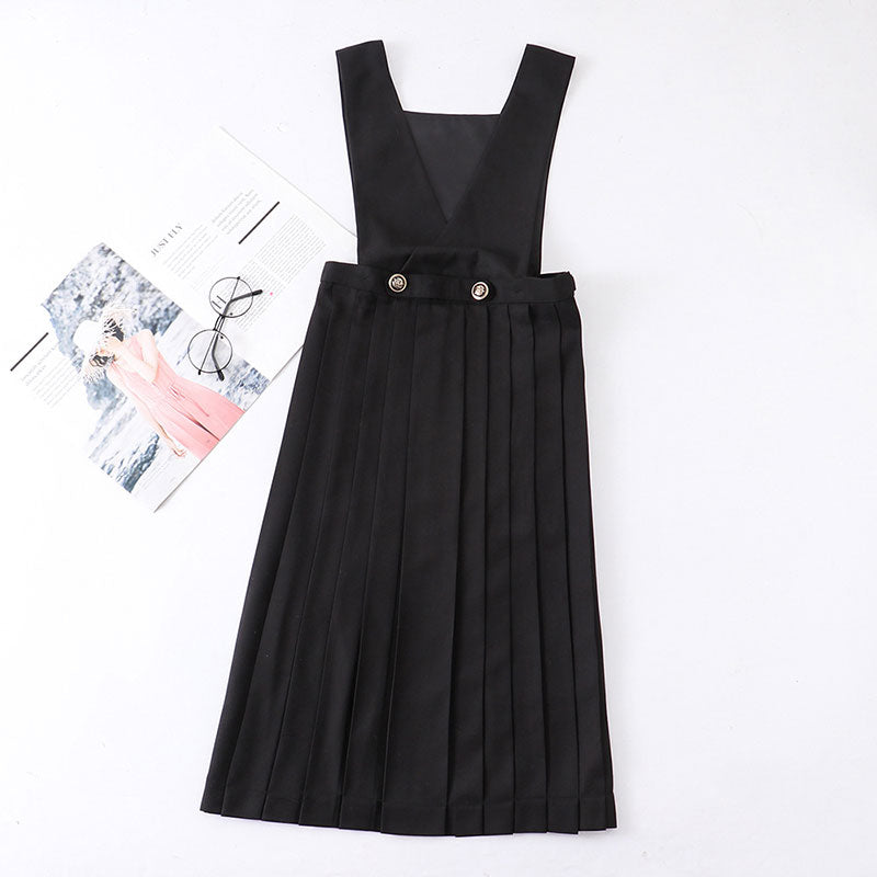 Japanese Strap Pleated Dress SE21450