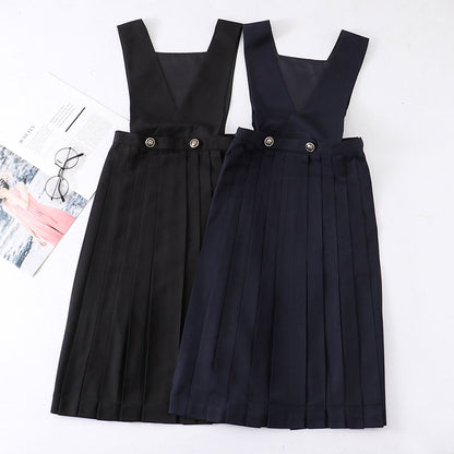 Japanese Strap Pleated Dress SE21450