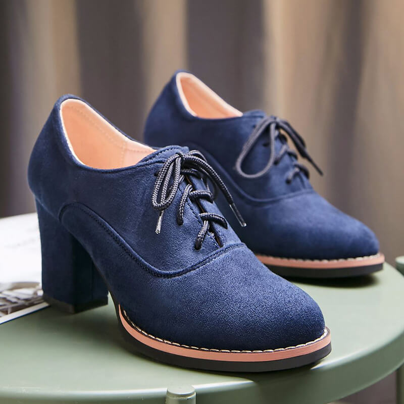 Japanese Lace-up Block Heels SE20709