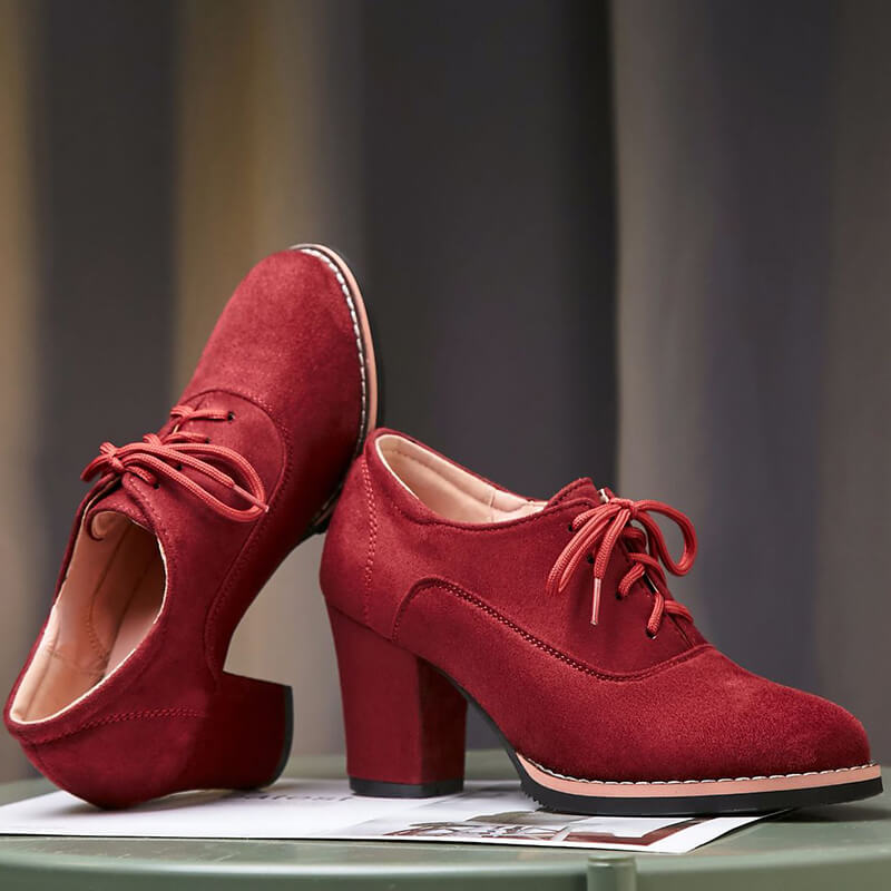 Japanese Lace-up Block Heels SE20709
