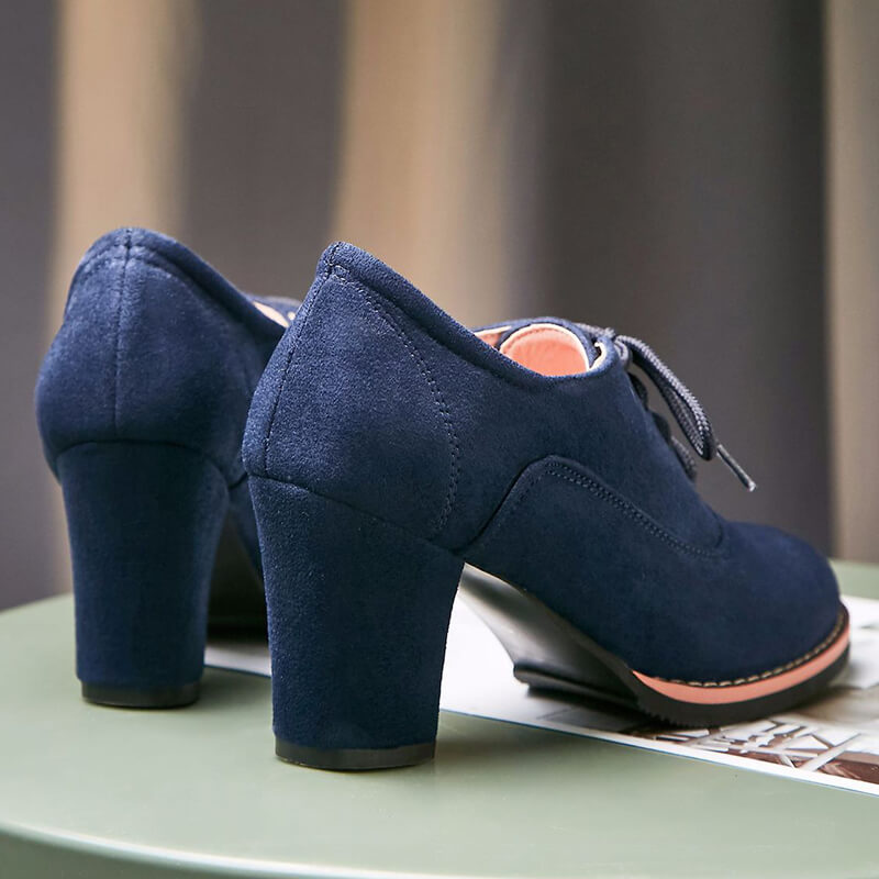 Japanese Lace-up Block Heels SE20709