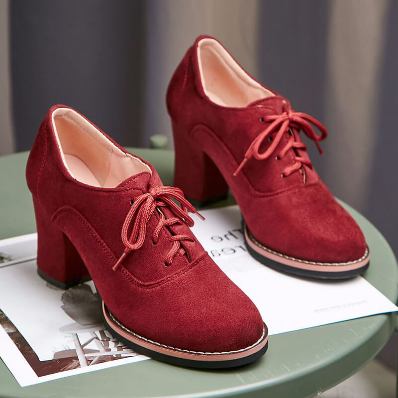 Japanese Lace-up Block Heels SE20709