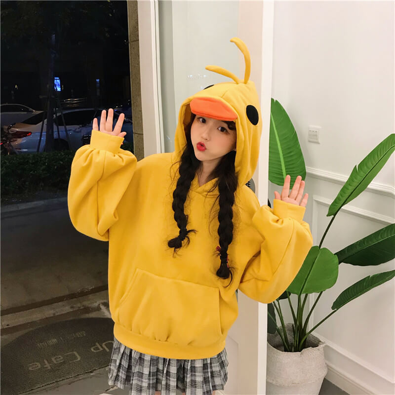 Cute Yellow Hoodie SE20602