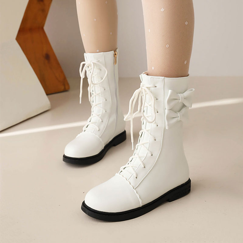 Kawaii Fashion Bow Short Boots SE22540