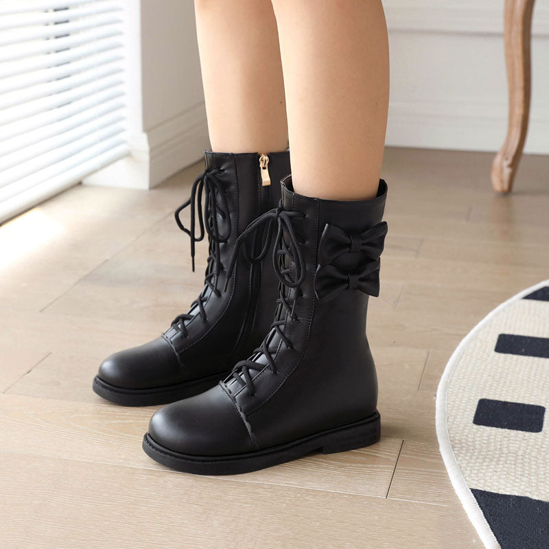 Kawaii Fashion Bow Short Boots SE22540