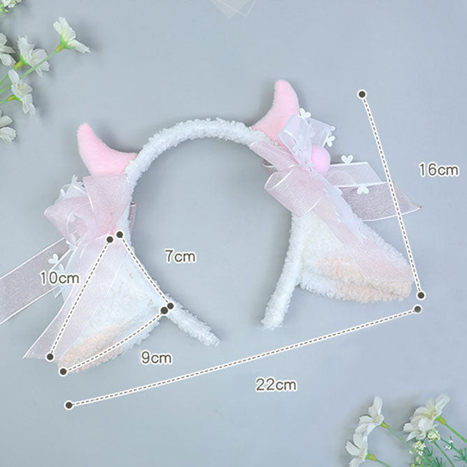 Kawaii Plush Sheep Ear Hairpin SE22391