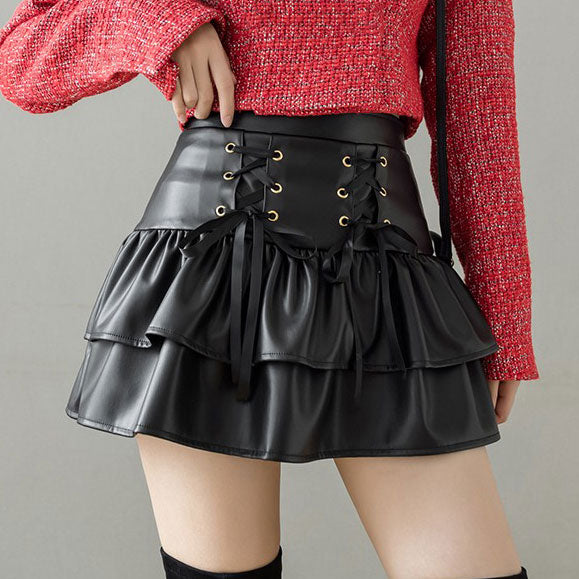 Kawaii Pu Skirt SE22419