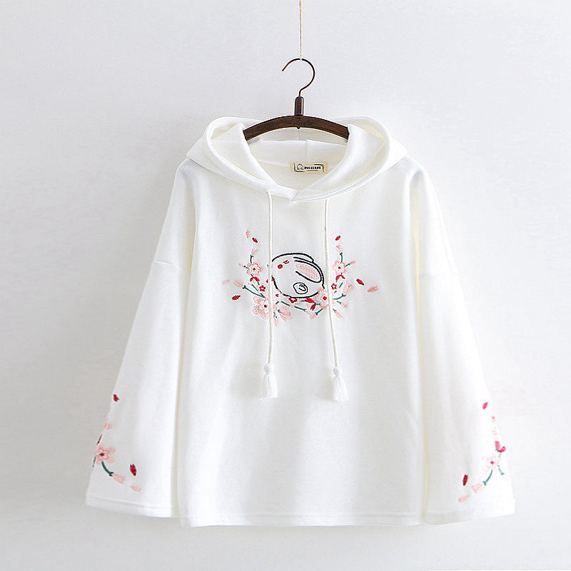 Kawaii Rabbit Flower Hoodie SE21778