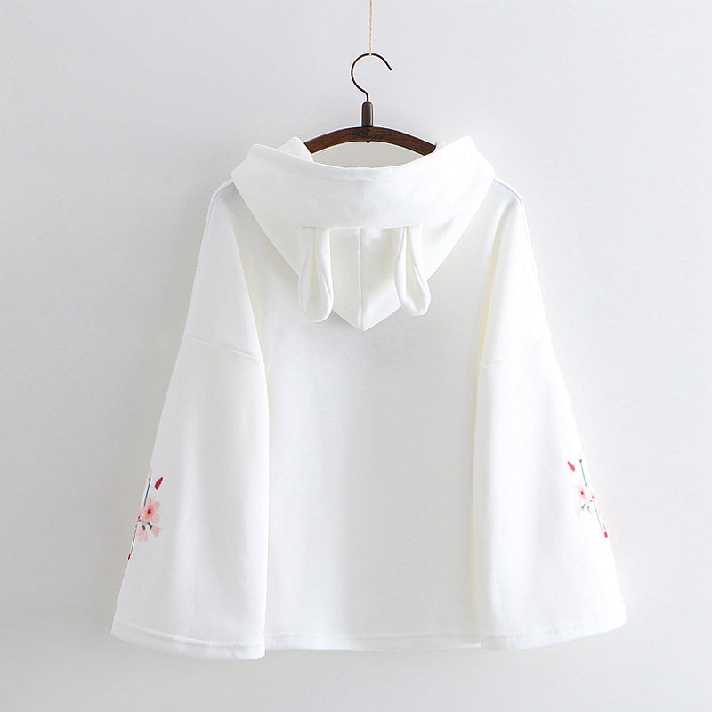 Kawaii Rabbit Flower Hoodie SE21778