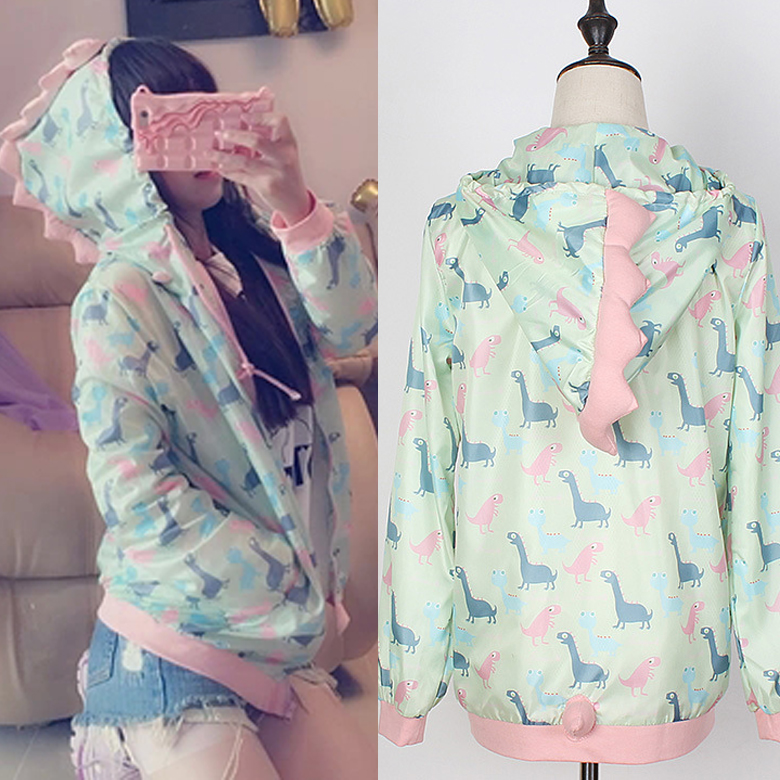 Kawaii Dinosaur Hoodie Jacket SE6423