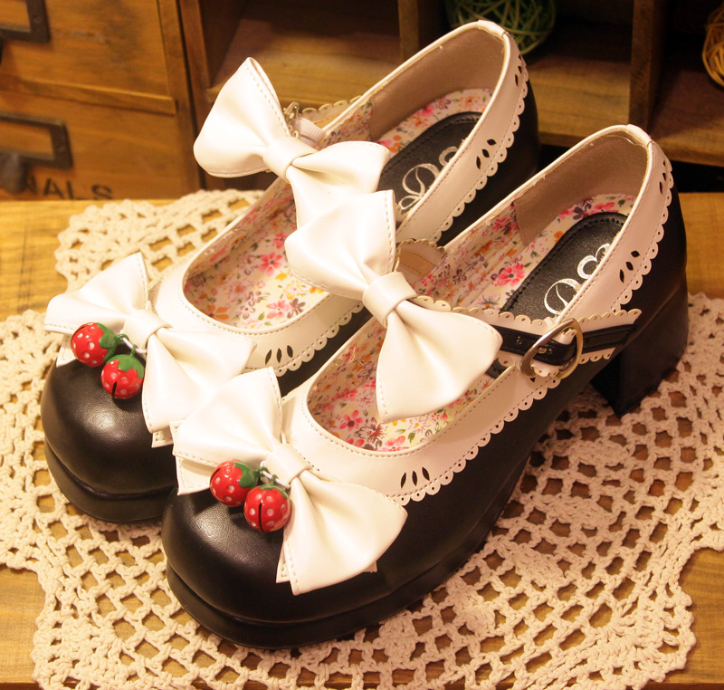 Lolita Cos Bowknot Shoes SE6536