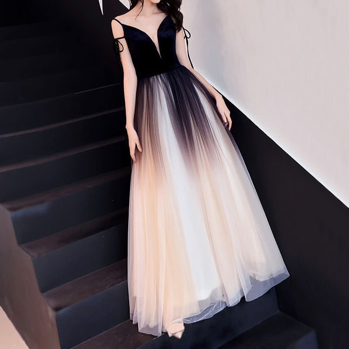 Lace Gradient Mesh Dresses SE20450