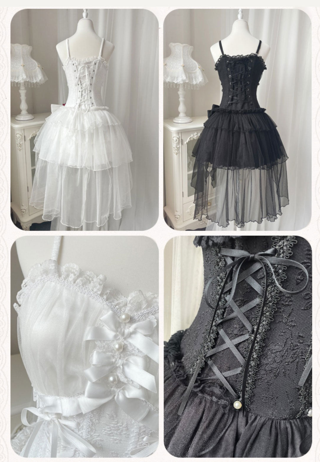 Lace Bow Rose Dress SE22563