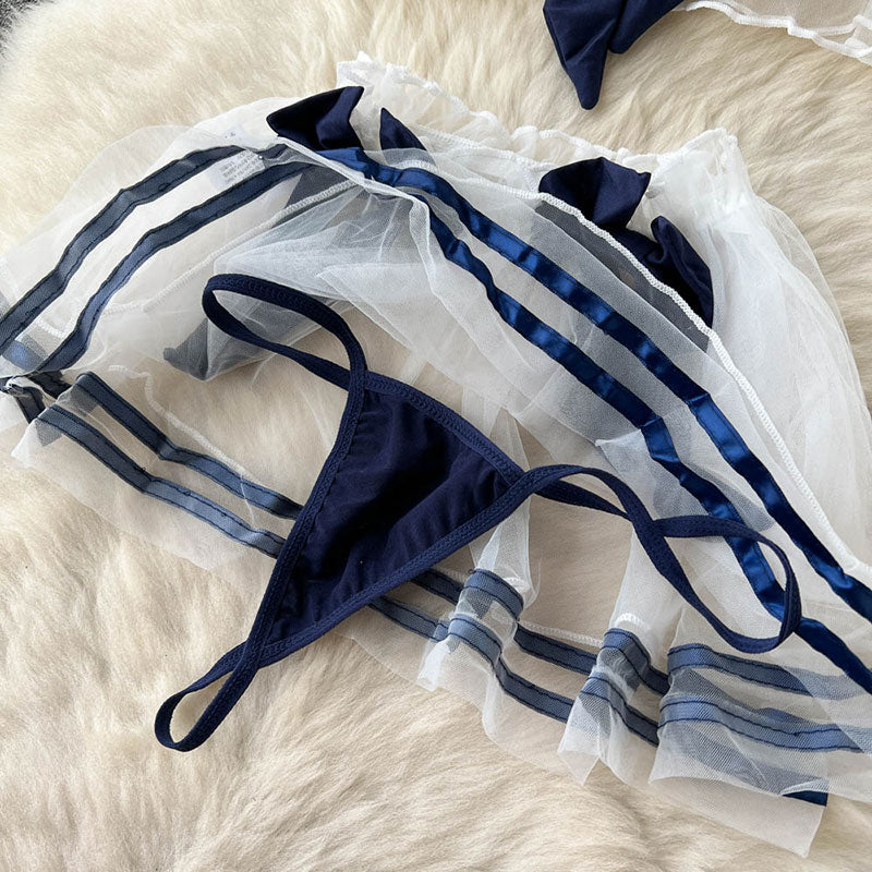 Lace Bow Sailor Suit SE22567