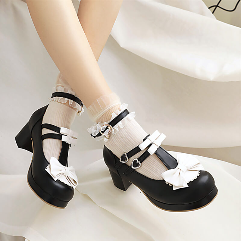 Lace Bow Shoes SE21723