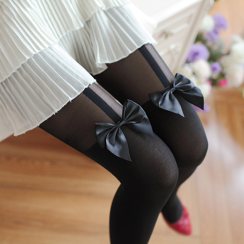 Lace Bow Tights SE22106