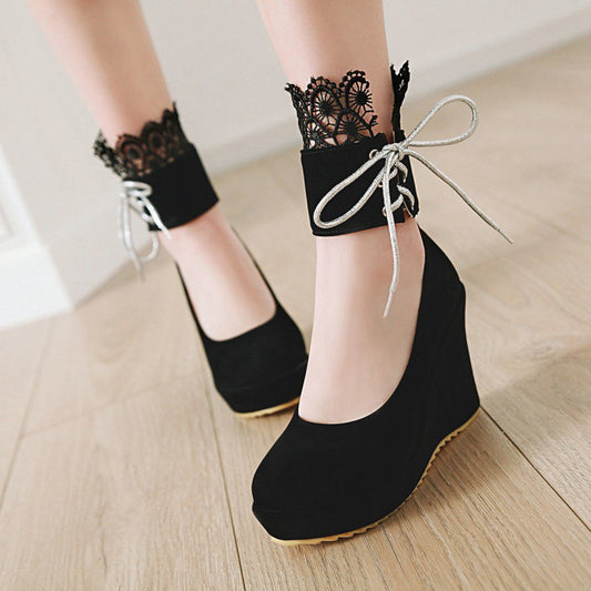 Lace Flower Shoes SE22042