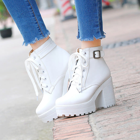 Lace Platform Shoes SE22139