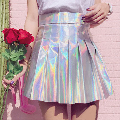 Laser Pleated Skirt SE11164
