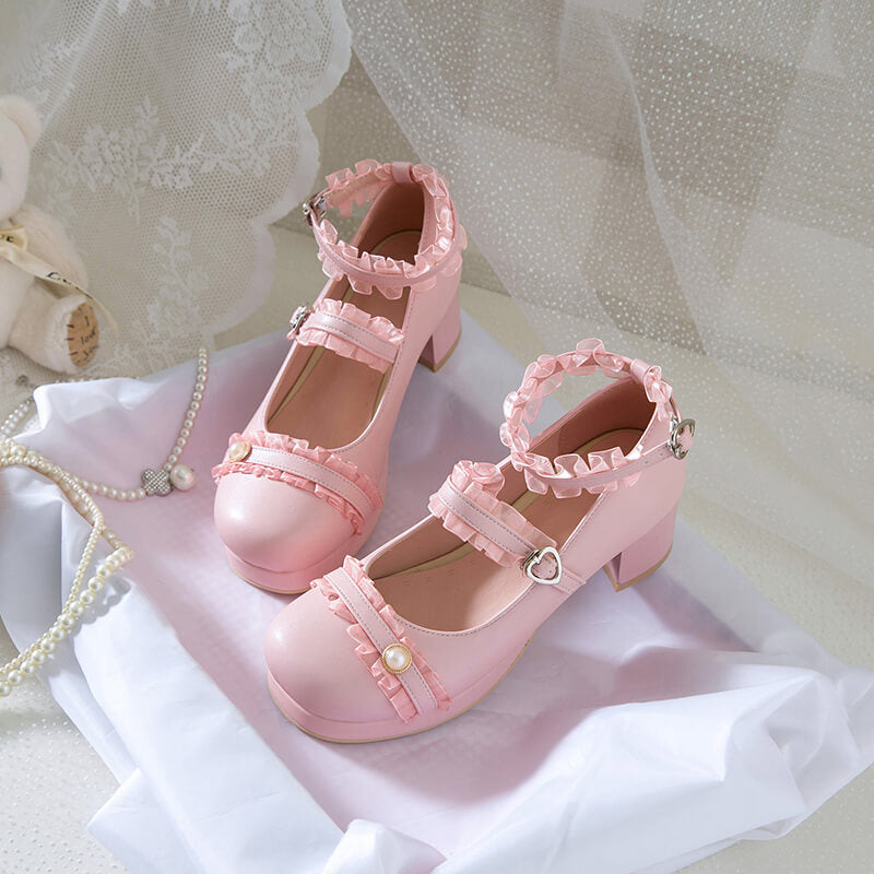 Lolita Beads Buckle Princess Shoes SE21924