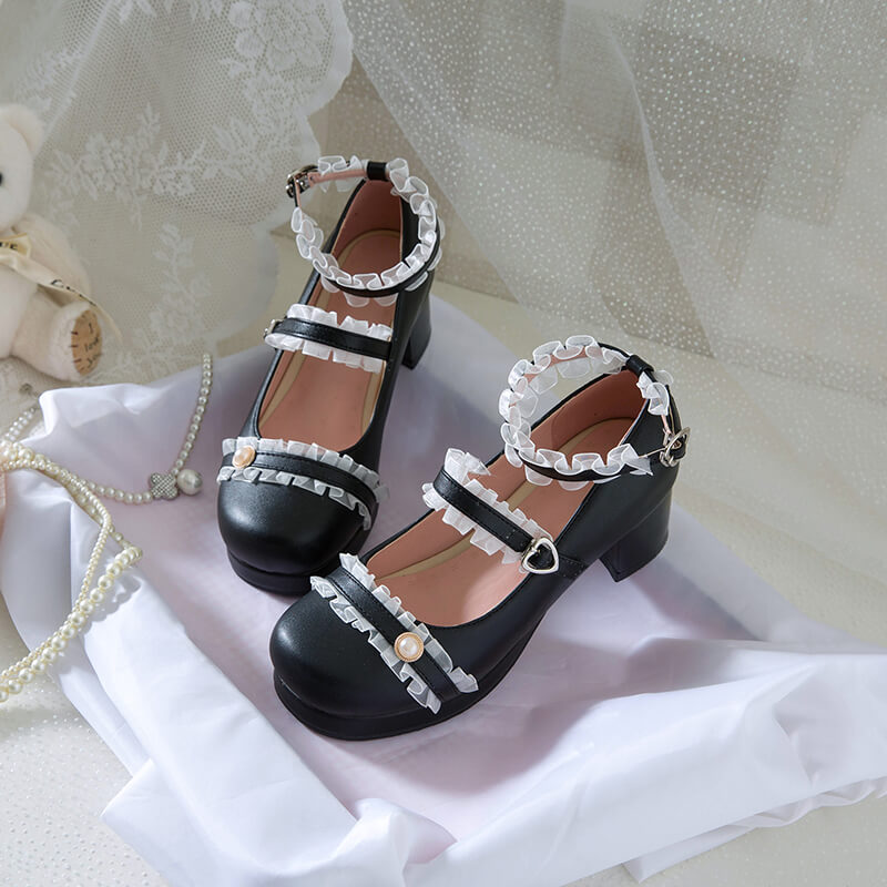 Lolita Beads Buckle Princess Shoes SE21924