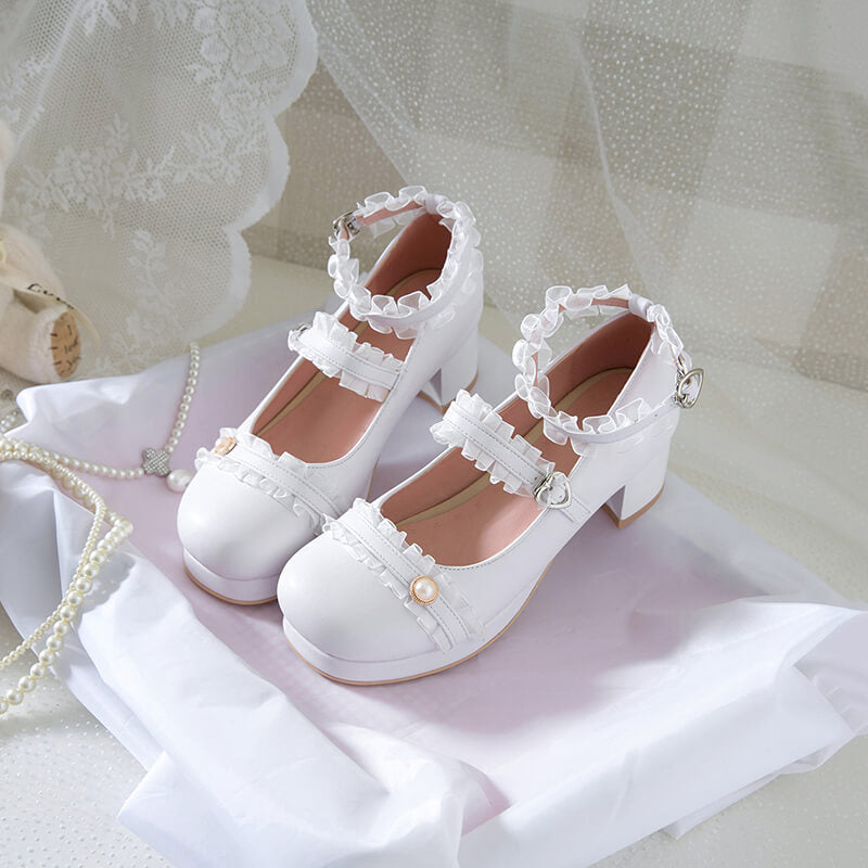 Lolita Beads Buckle Princess Shoes SE21924