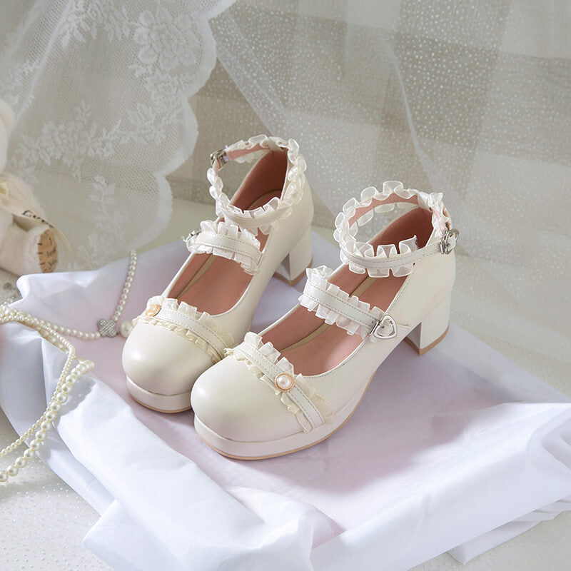 Lolita Beads Buckle Princess Shoes SE21924