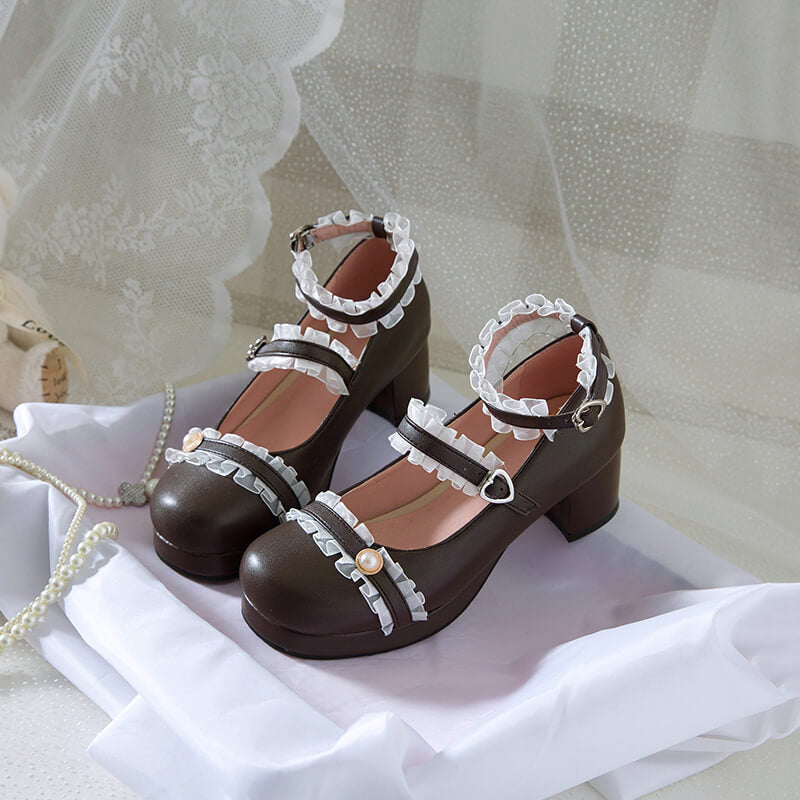 Lolita Beads Buckle Princess Shoes SE21924