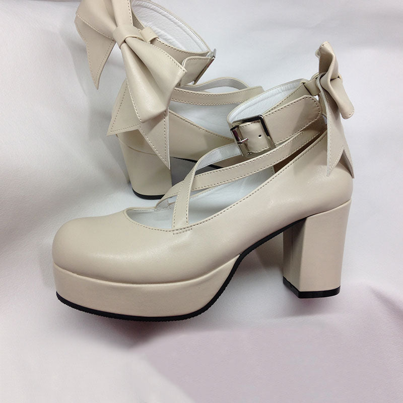 Lolita Bow Heels Shoes SE22300