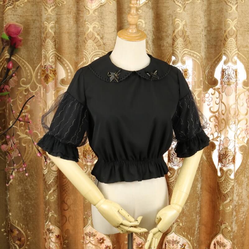 Lolita Bow Mesh Shirt SE21342