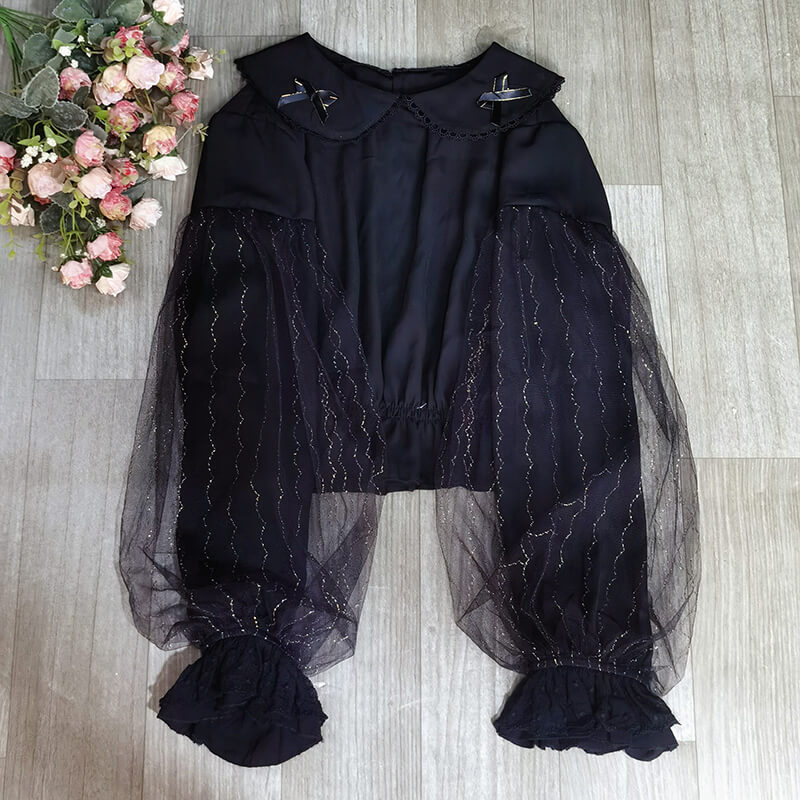 Lolita Bow Mesh Shirt SE21342