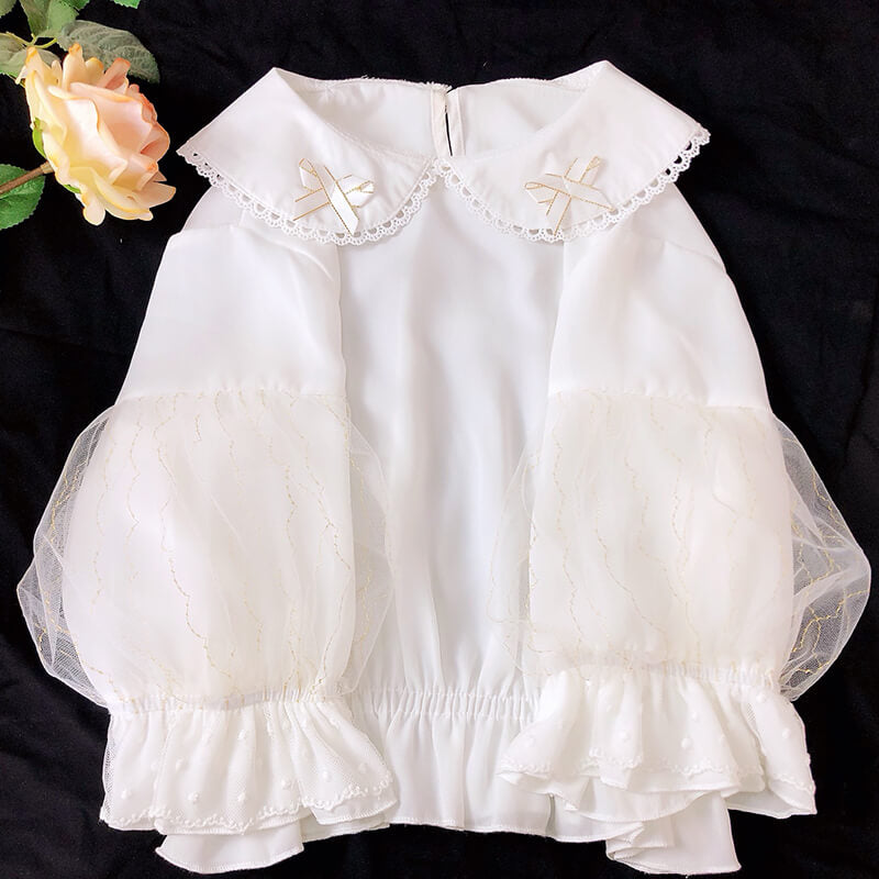 Lolita Bow Mesh Shirt SE21342
