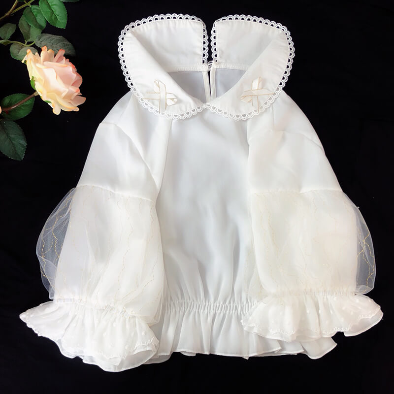 Lolita Bow Mesh Shirt SE21342