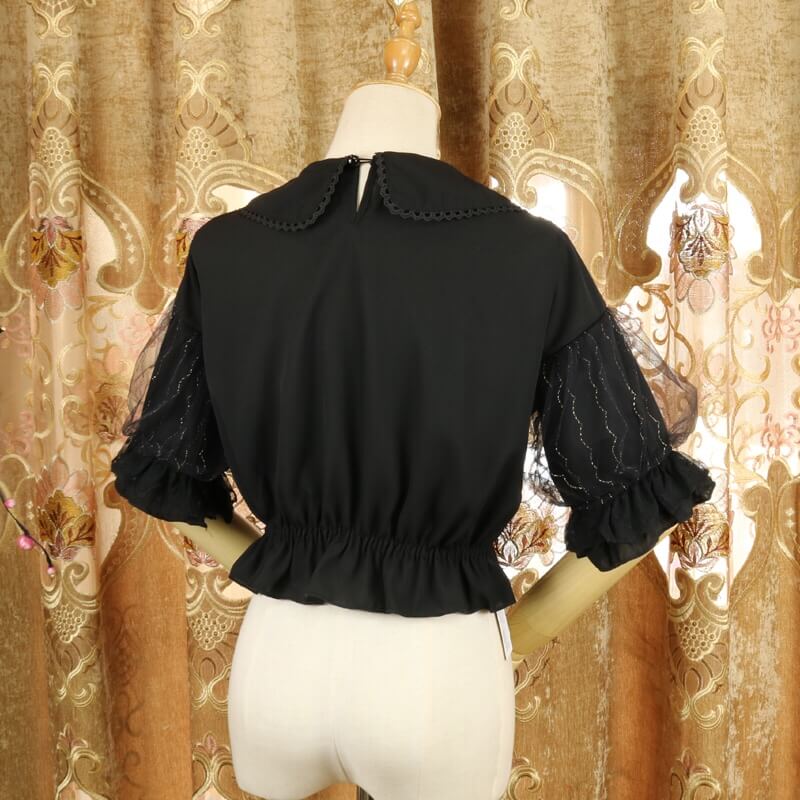 Lolita Bow Mesh Shirt SE21342