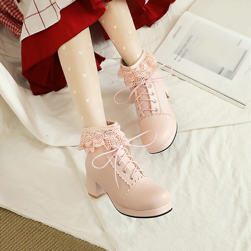 Lolita Flower Boots SE21882