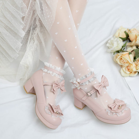 Lolita Lace Bow Shoes SE21575