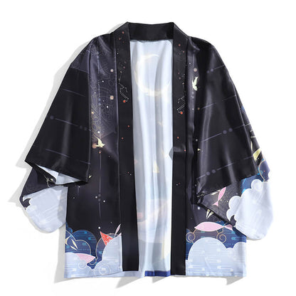 Moon Butterfly Whale Cardigan Kimono SE20842